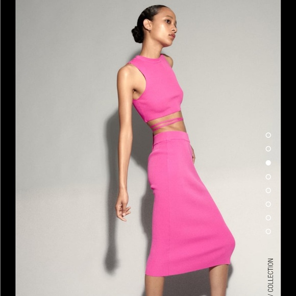Zara 2-piece Pink Top and Skirt set - size M - Picture 5 of 12